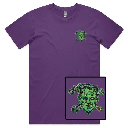 Frankenstein Embroidered T-Shirt - Tshirtpark.com