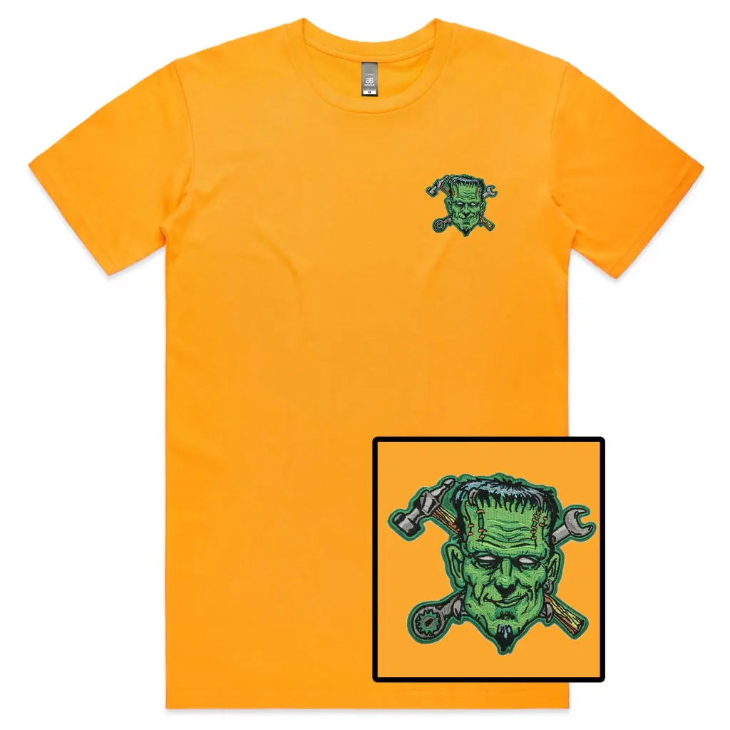 Frankenstein Embroidered T-Shirt - Tshirtpark.com