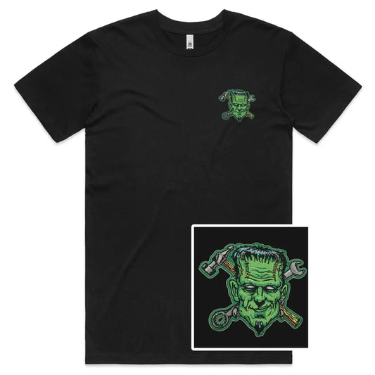 Frankenstein Embroidered T-Shirt - Tshirtpark.com