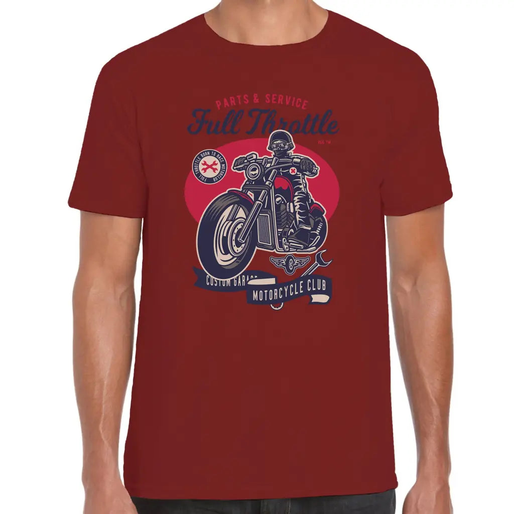 Full Throttle Motorcycle T-Shirt - Tshirtpark.com