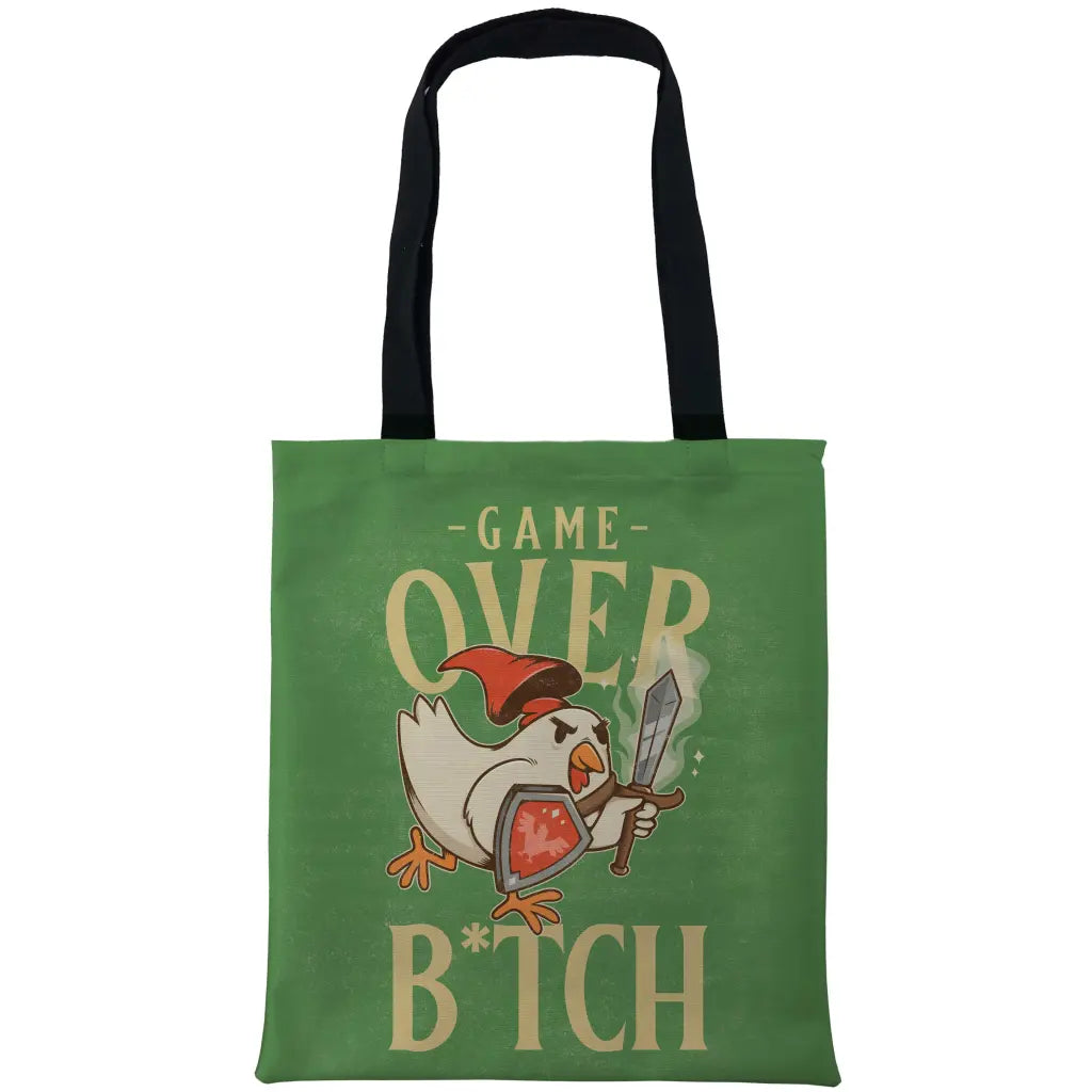 Game Over Chick Tote Bags - Tshirtpark.com