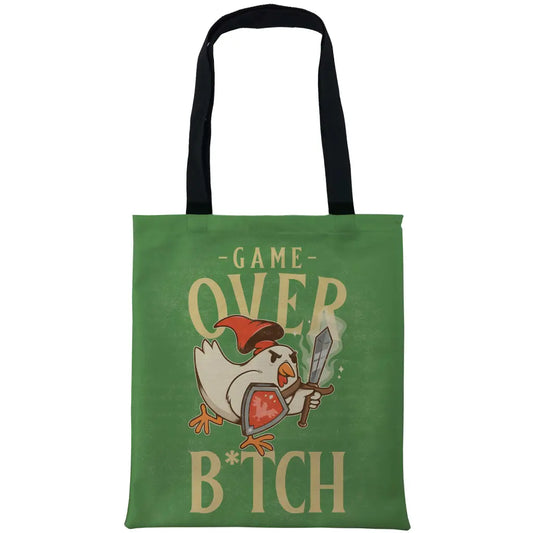 Game Over Chick Tote Bags - Tshirtpark.com