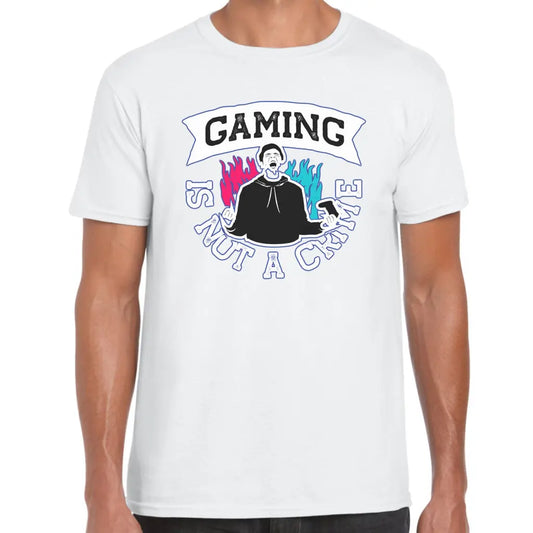 Gaming Is Not A Crime T-Shirt - Tshirtpark.com