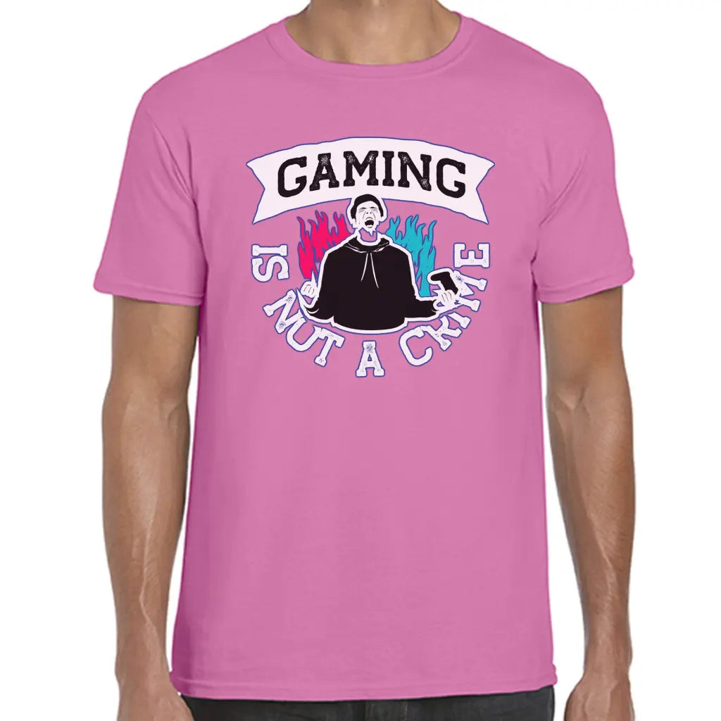 Gaming Is Not A Crime T-Shirt - Tshirtpark.com