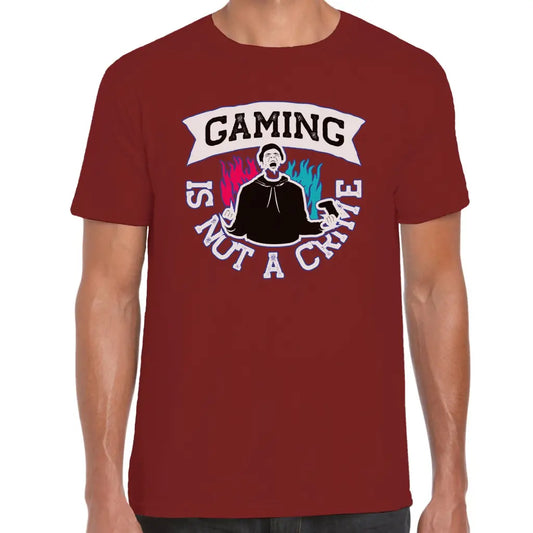 Gaming Is Not A Crime T-Shirt - Tshirtpark.com