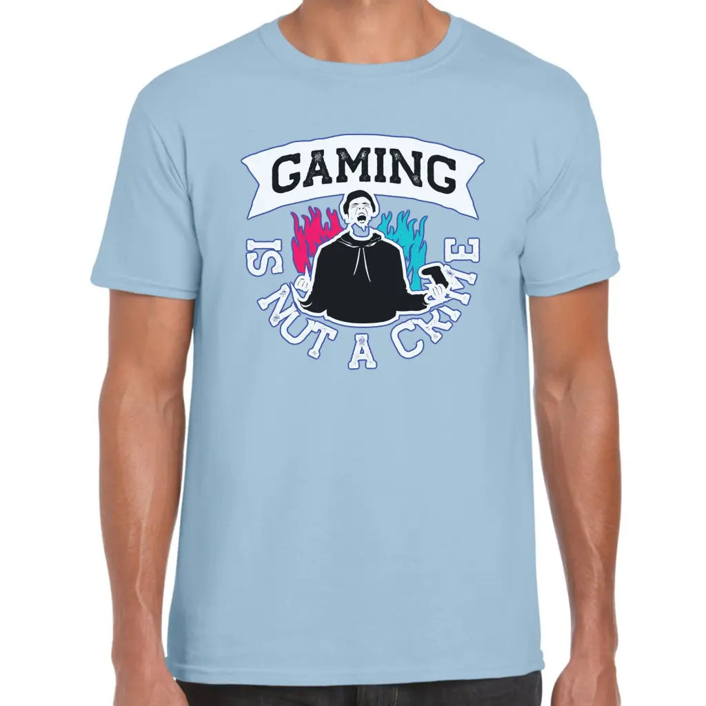 Gaming Is Not A Crime T-Shirt - Tshirtpark.com