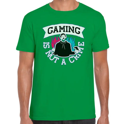 Gaming Is Not A Crime T-Shirt - Tshirtpark.com