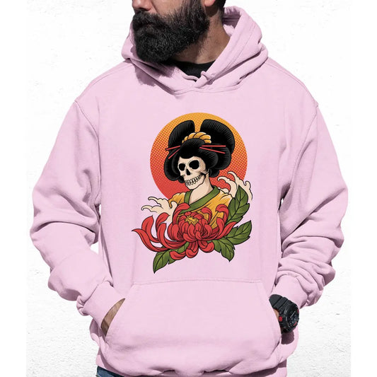 Geisha Skull Colour Hoodie - Tshirtpark.com