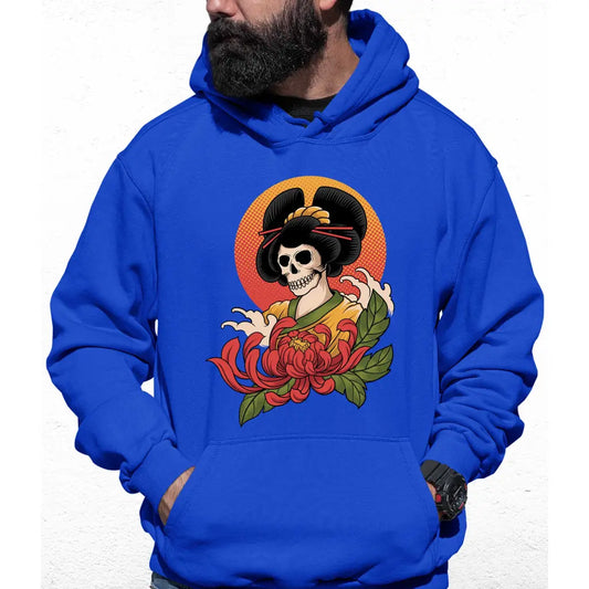 Geisha Skull Colour Hoodie - Tshirtpark.com