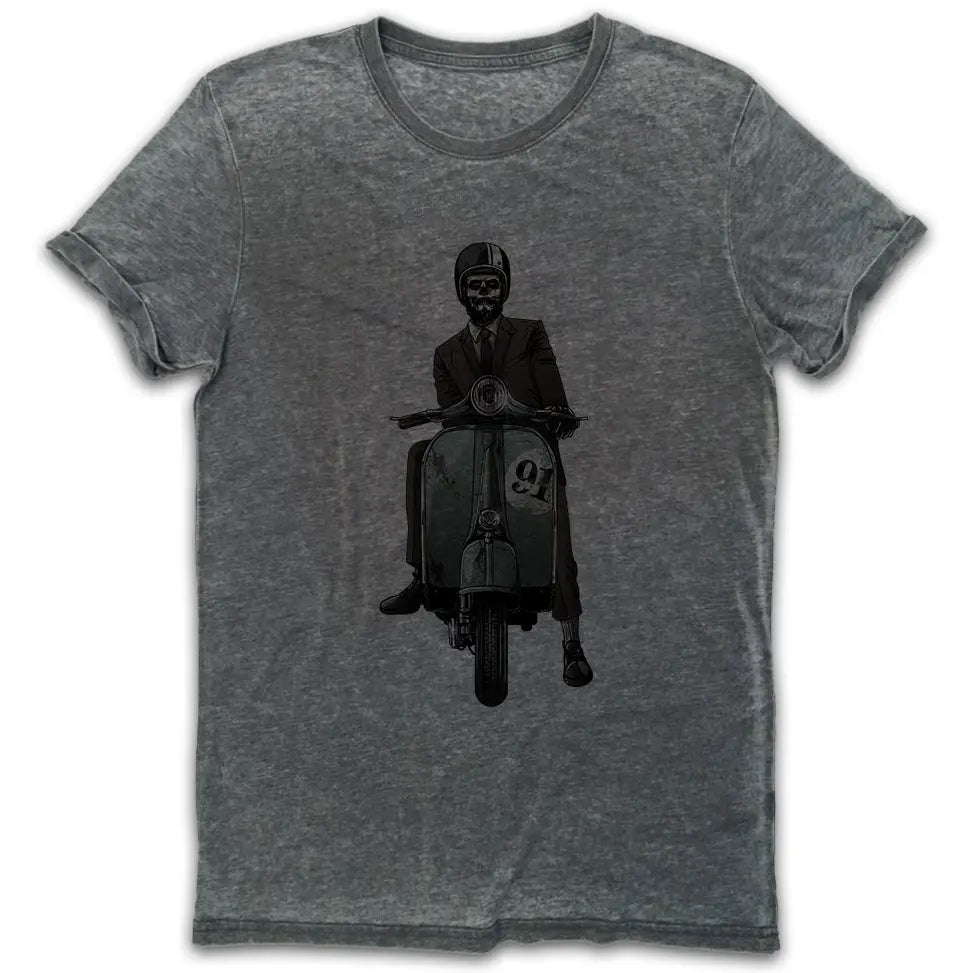 Gentleman Scooter Vintage Burn-Out T-shirt - Tshirtpark.com