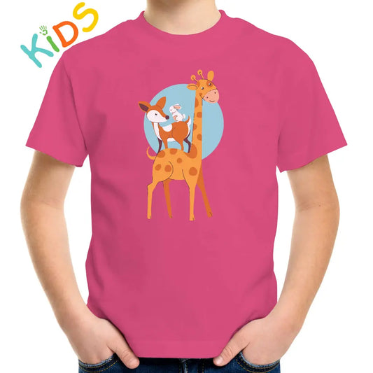 Giraffe’s Friends Kids T-shirt - Tshirtpark.com