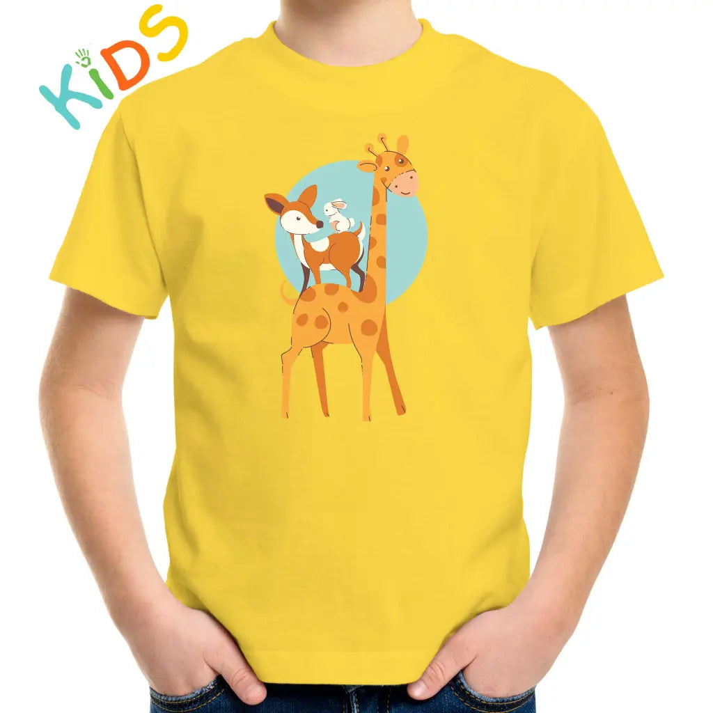 Giraffe’s Friends Kids T-shirt - Tshirtpark.com