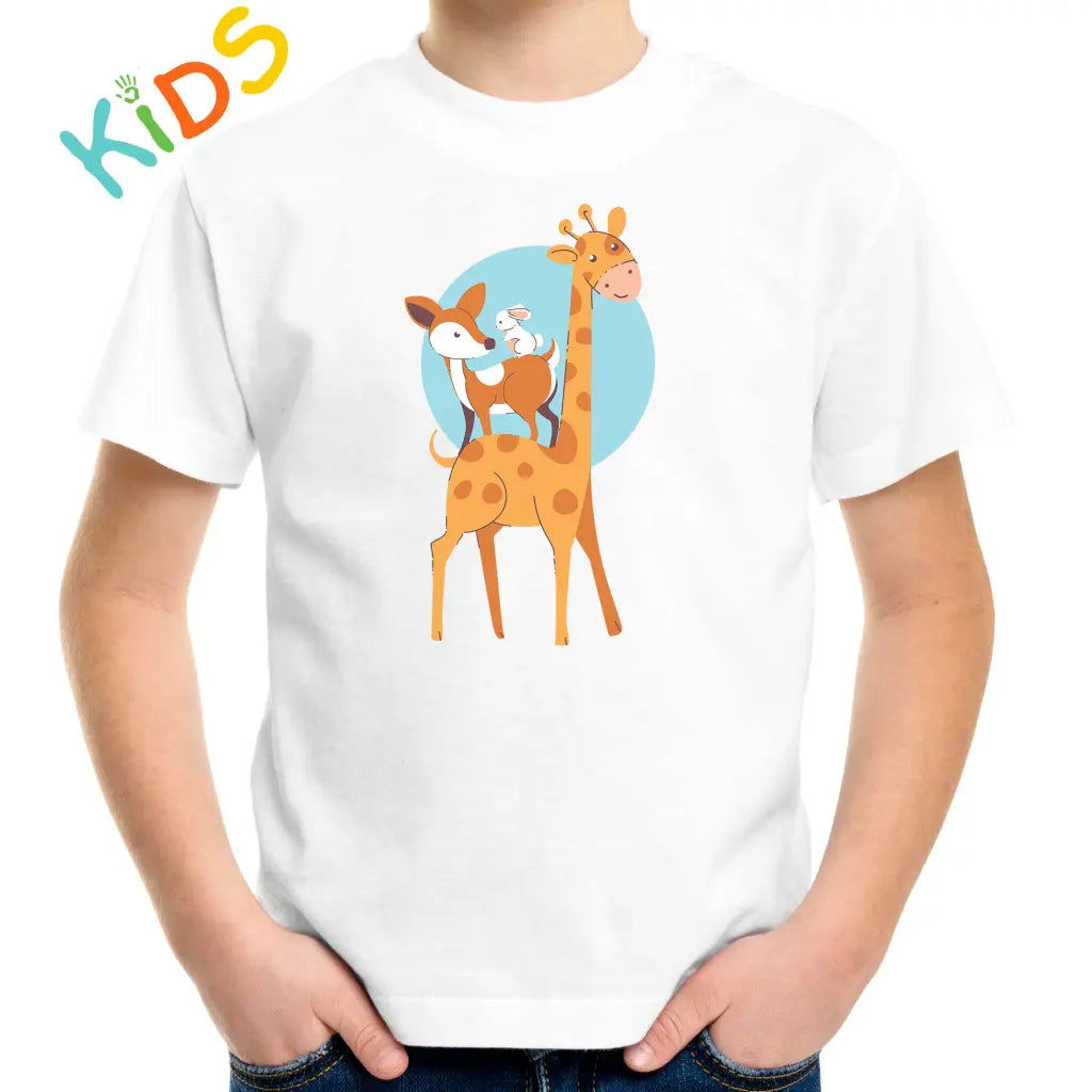 Giraffe’s Friends Kids T-shirt - Tshirtpark.com