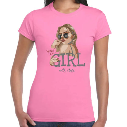 Girl With Style Ladies T-shirt - Tshirtpark.com