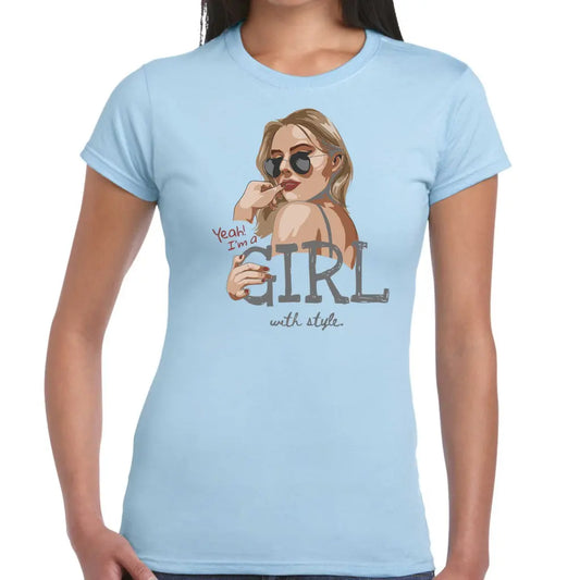 Girl With Style Ladies T-shirt - Tshirtpark.com