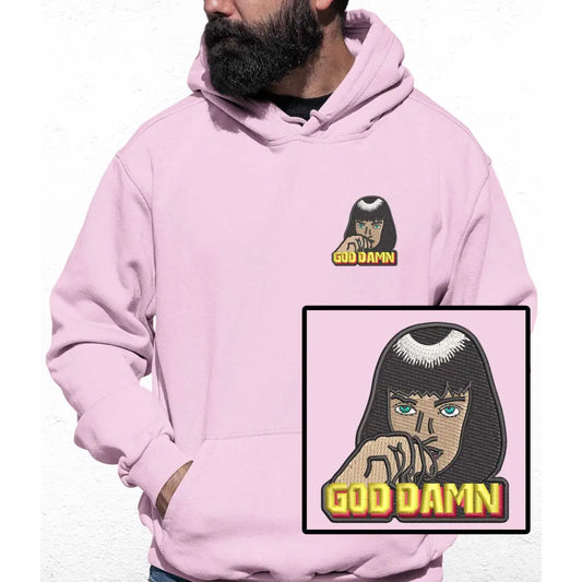 God Damn Embroidered Colour Hoodie - Tshirtpark.com