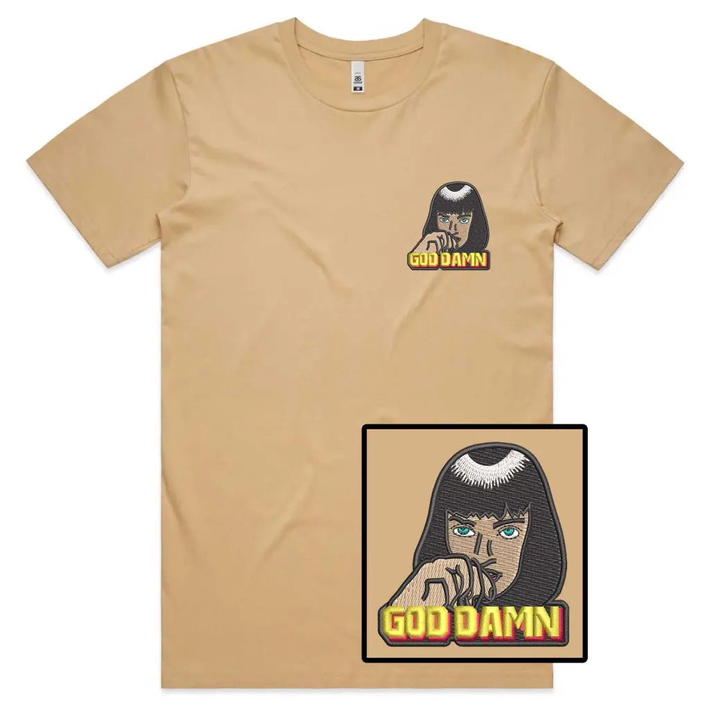 God Damn Embroidered T-Shirt - Tshirtpark.com