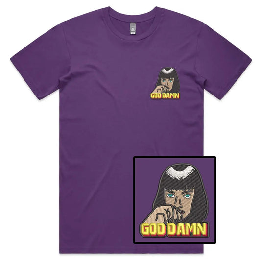 God Damn Embroidered T-Shirt - Tshirtpark.com