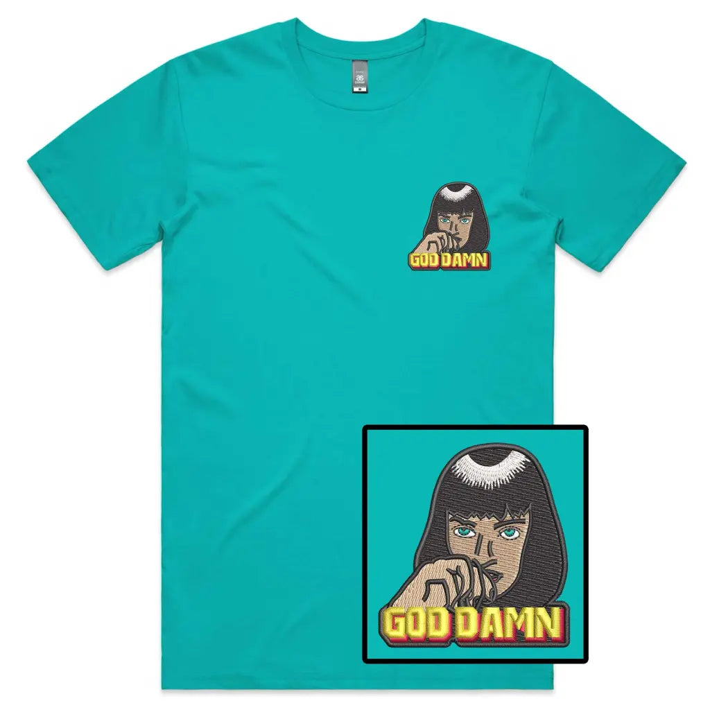 God Damn Embroidered T-Shirt - Tshirtpark.com
