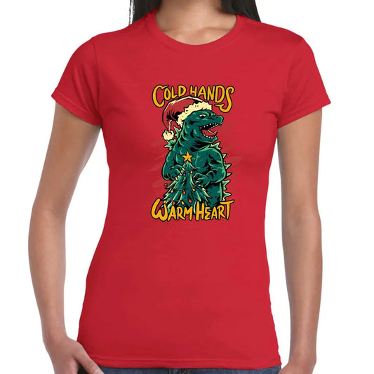 Godzilla Santa Ladies T-Shirt - Tshirtpark.com