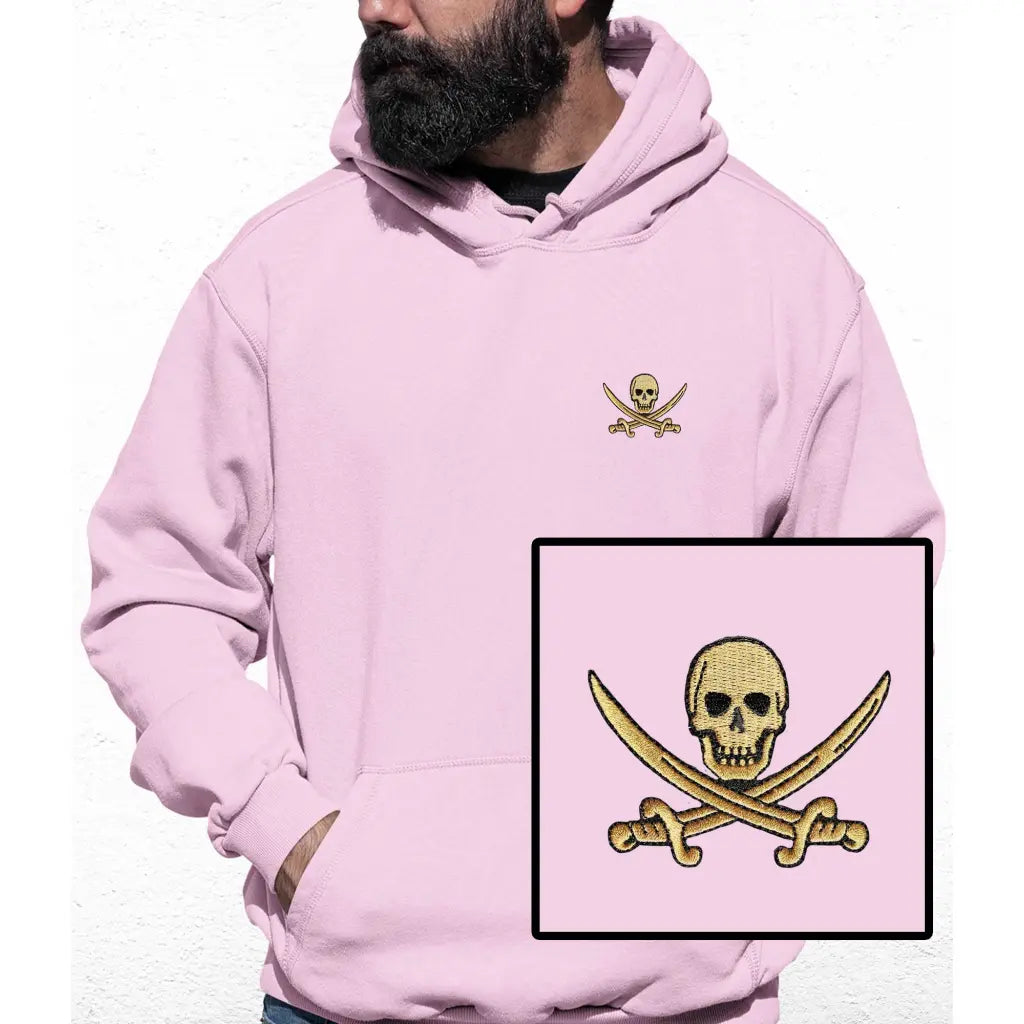Gold Skull Embroidered Colour Hoodie - Tshirtpark.com