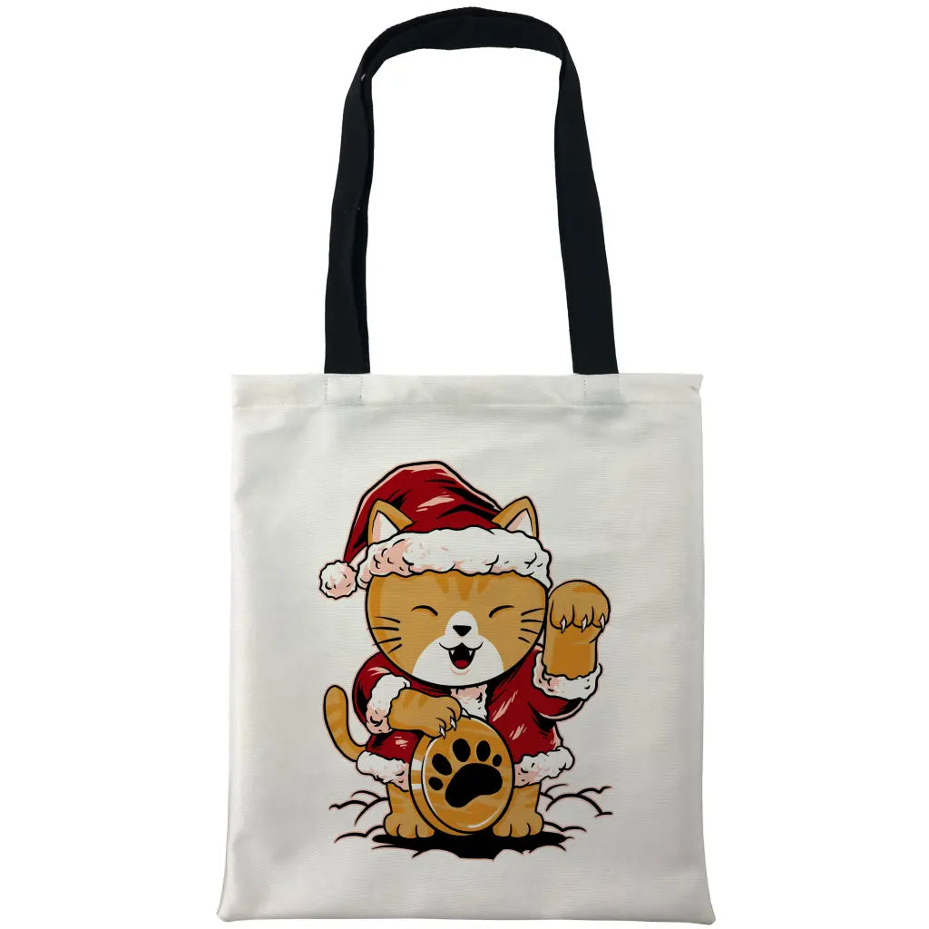 Good Luck Cat Santa Bags - Tshirtpark.com