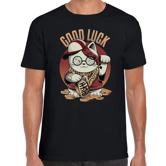 Good Luck Cat T-Shirt - Tshirtpark.com