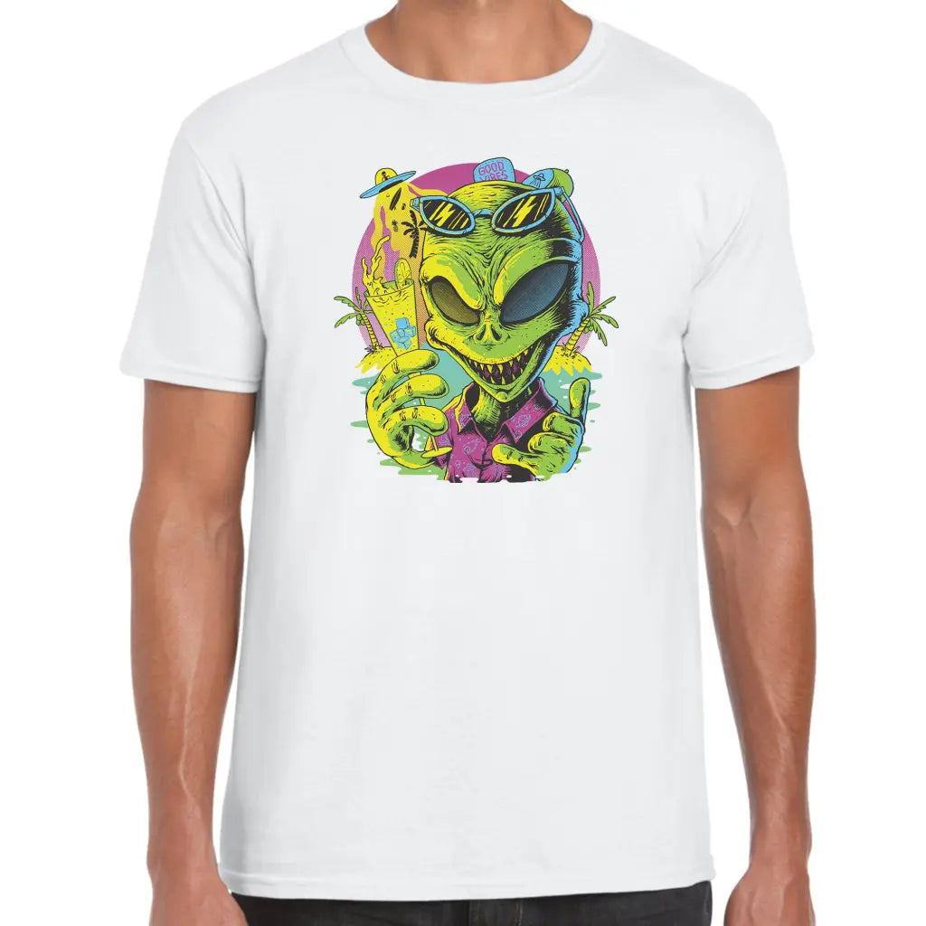Good Vibes Alien T-Shirt - Tshirtpark.com