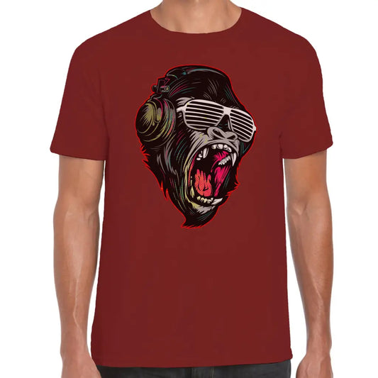 Gorilla Headphones T-Shirt - Tshirtpark.com