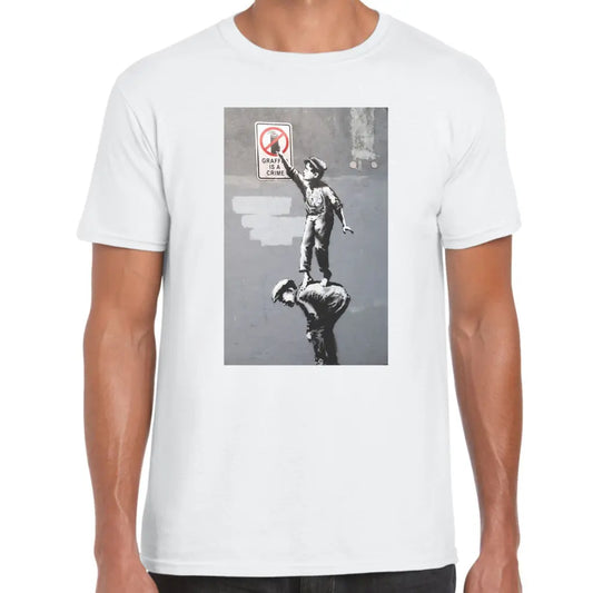 Graffiti Is A Crime Banksy T-Shirt - Tshirtpark.com