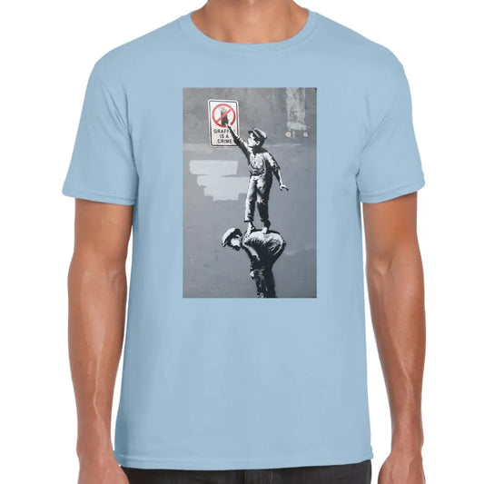 Graffiti Is A Crime Banksy T-Shirt - Tshirtpark.com