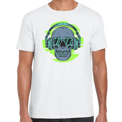 Green Headphone Skull T-Shirt - Tshirtpark.com
