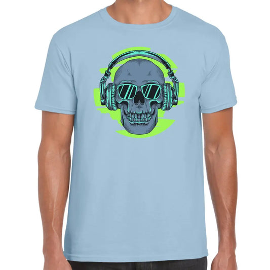 Green Headphone Skull T-Shirt - Tshirtpark.com