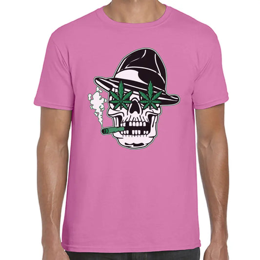 Green Leaf Gangster Skull T-Shirt - Tshirtpark.com