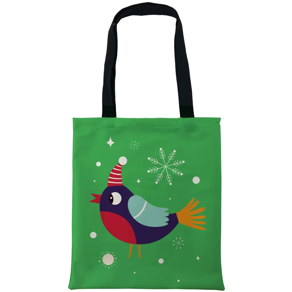 Green Snowy Bird Bags - Tshirtpark.com