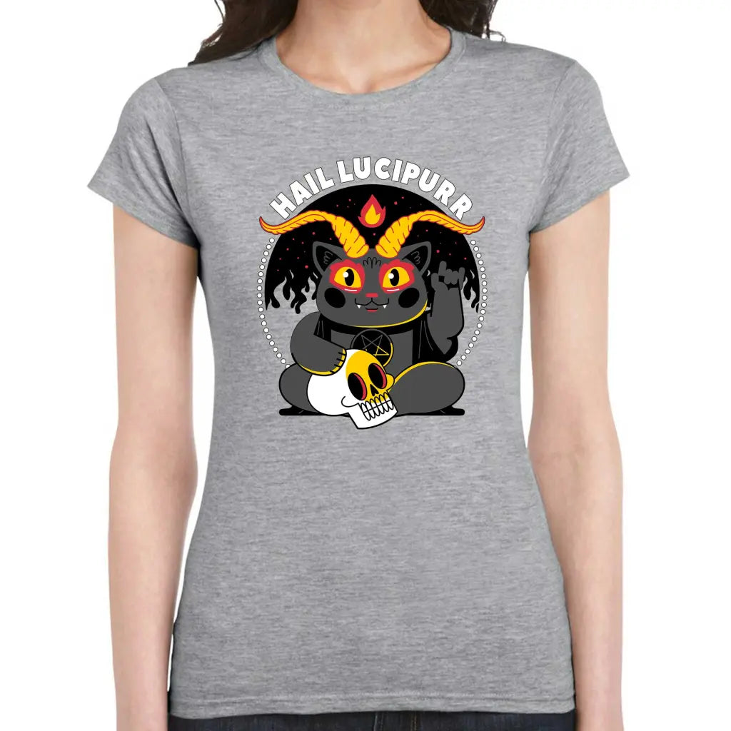 Hail Lucipurr Ladies T-shirt - Tshirtpark.com