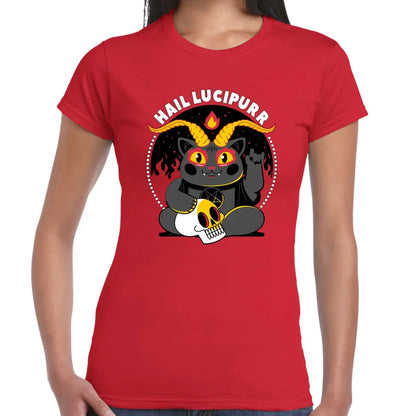 Hail Lucipurr Ladies T-shirt - Tshirtpark.com