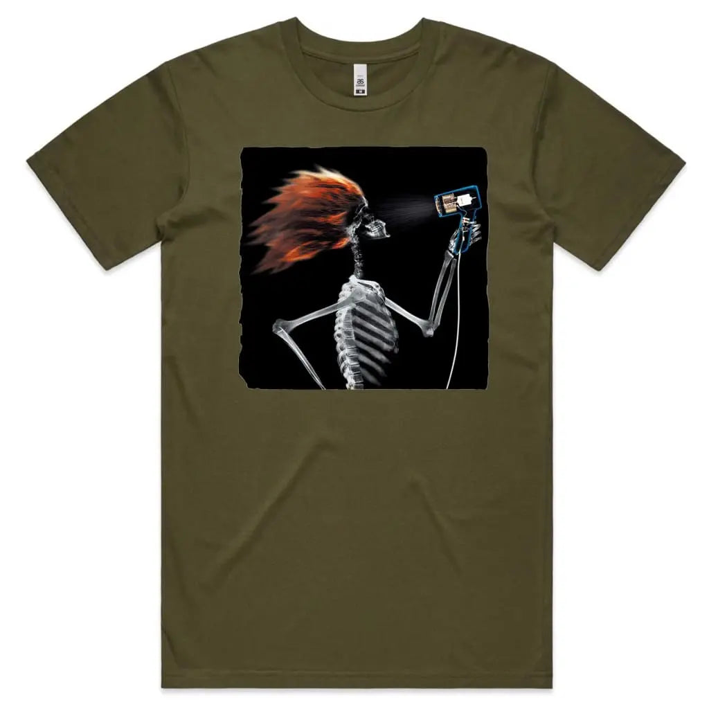 Hair Dryer Skull T-Shirt - Tshirtpark.com