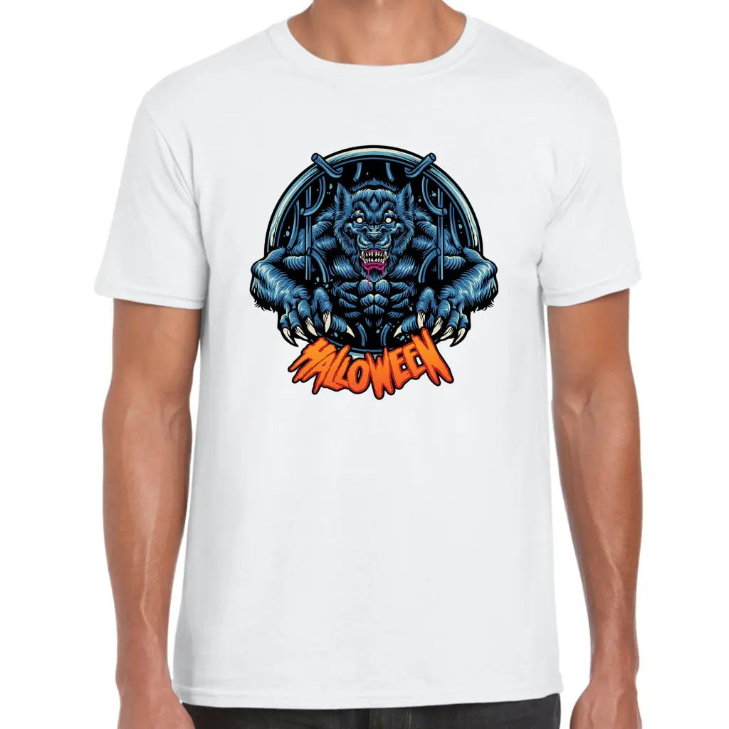 Halloween Blue Wolf T-Shirt - Tshirtpark.com