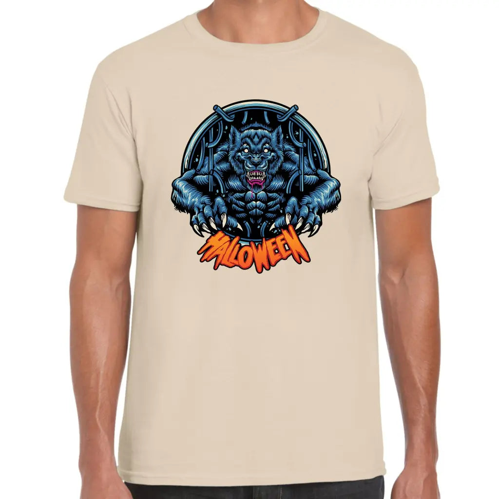 Halloween Blue Wolf T-Shirt - Tshirtpark.com