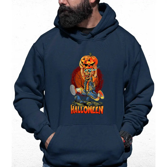 Halloween Skeleton Pumpkin Colour Hoodie - Tshirtpark.com