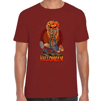 Halloween Skeleton Pumpkin T-Shirt - Tshirtpark.com