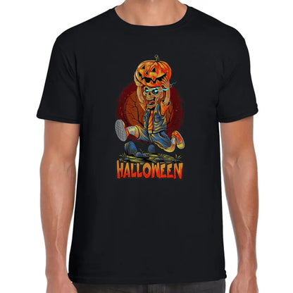 Halloween Skeleton Pumpkin T-Shirt - Tshirtpark.com