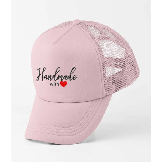 Handmade With Love Slogan Trucker Cap - Tshirtpark.com