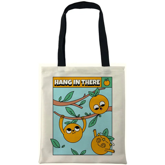 Hang In There Orange Tote Bags - Tshirtpark.com