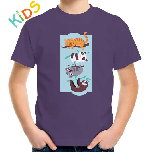 Hanging Animals Kids T-shirt - Tshirtpark.com