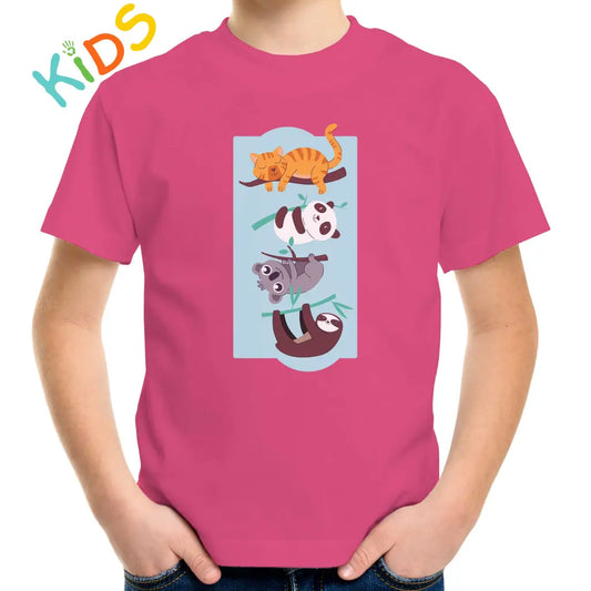 Hanging Animals Kids T-shirt - Tshirtpark.com