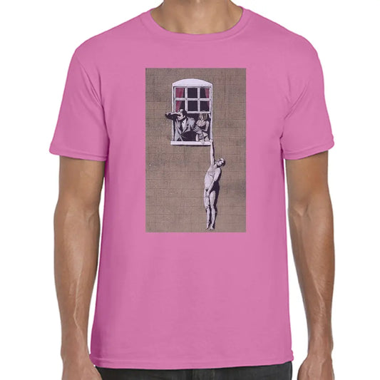 Hanging On The Window Banksy T-Shirt - Tshirtpark.com