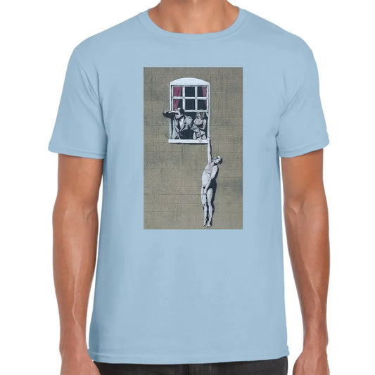 Hanging On The Window Banksy T-Shirt - Tshirtpark.com