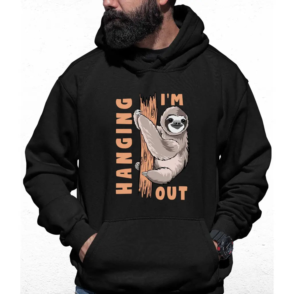 Hanging Out Sloth Colour Hoodie - Tshirtpark.com